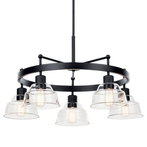 Kichler - 52403BK - Five Light Chandelier - Eastmont - Black