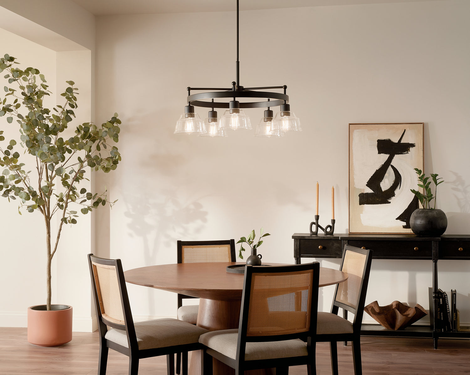 Kichler - 52403BK - Five Light Chandelier - Eastmont - Black