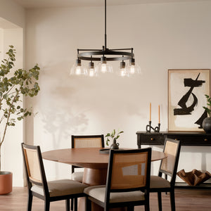 Kichler - 52403BK - Five Light Chandelier - Eastmont - Black