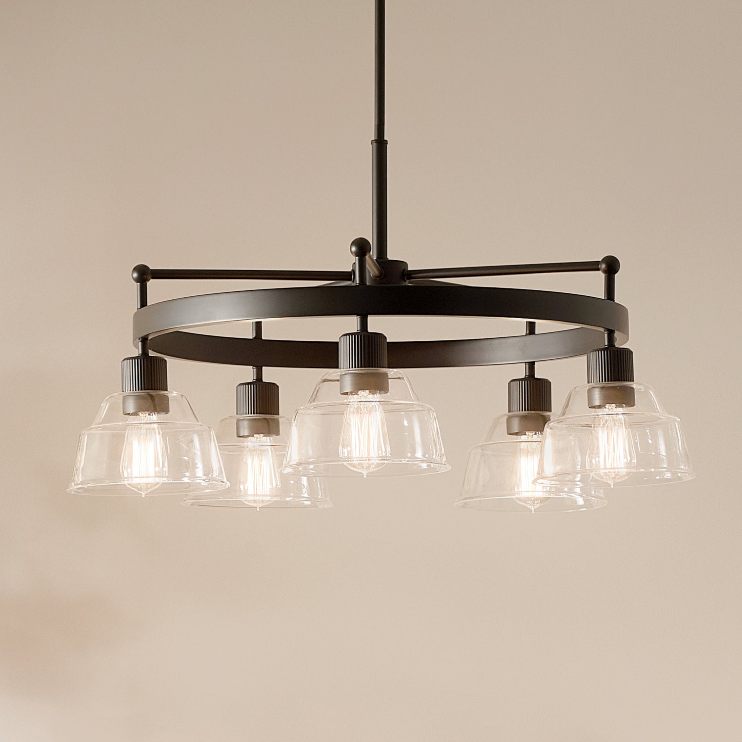 Kichler - 52403BK - Five Light Chandelier - Eastmont - Black