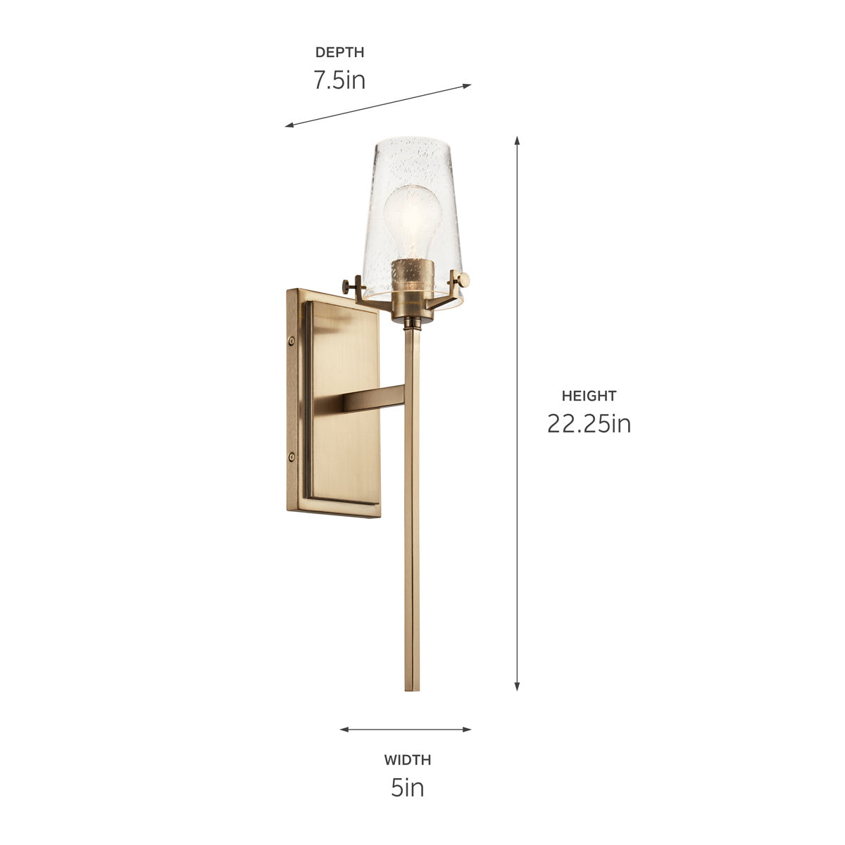 Kichler - 45295CPZ - One Light Wall Sconce - Alton - Champagne Bronze