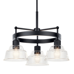 Kichler - 52402BK - Three Light Chandelier - Eastmont - Black