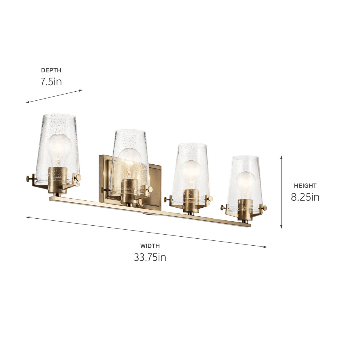 Kichler - 45298CPZ - Four Light Bath - Alton - Champagne Bronze