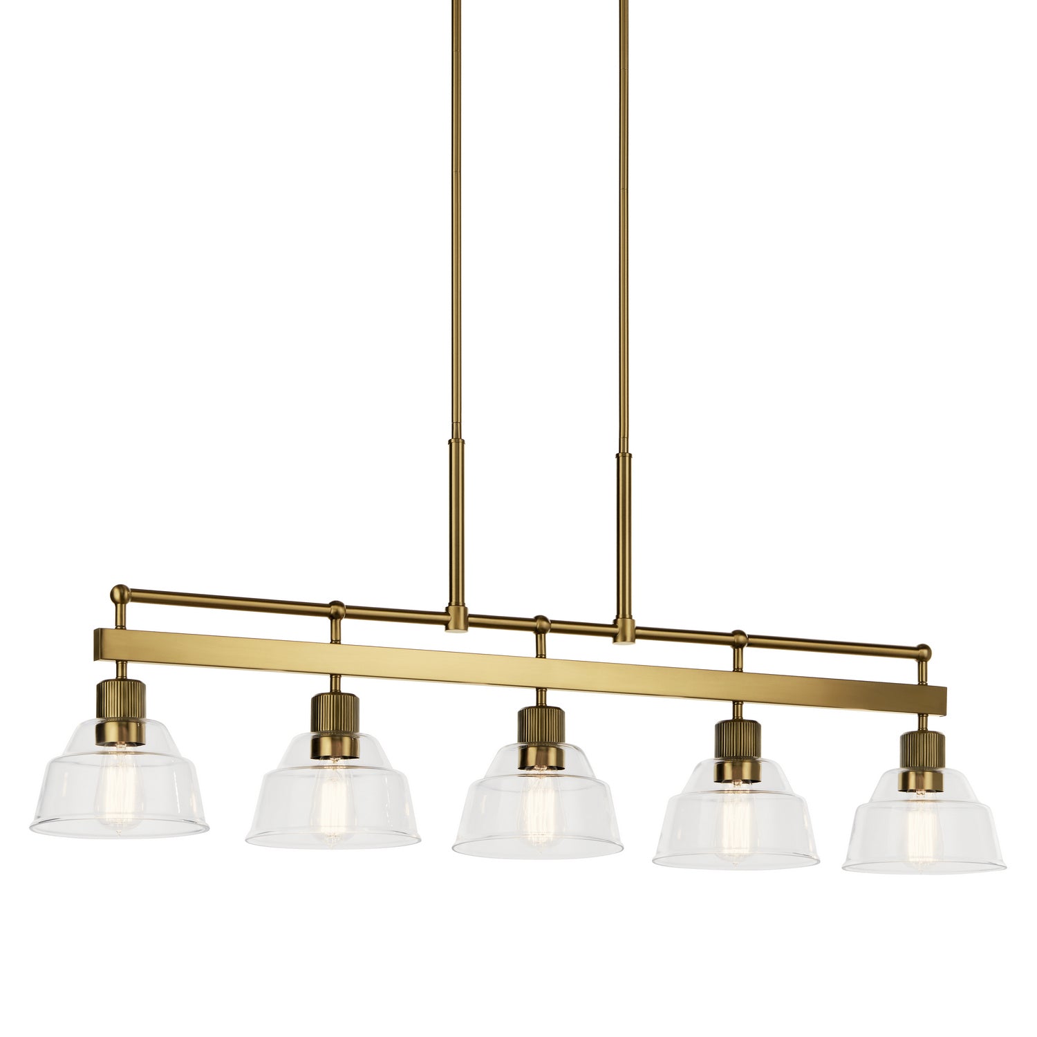 Kichler - 52404BNB - Five Light Linear Chandelier - Eastmont - Brushed Brass