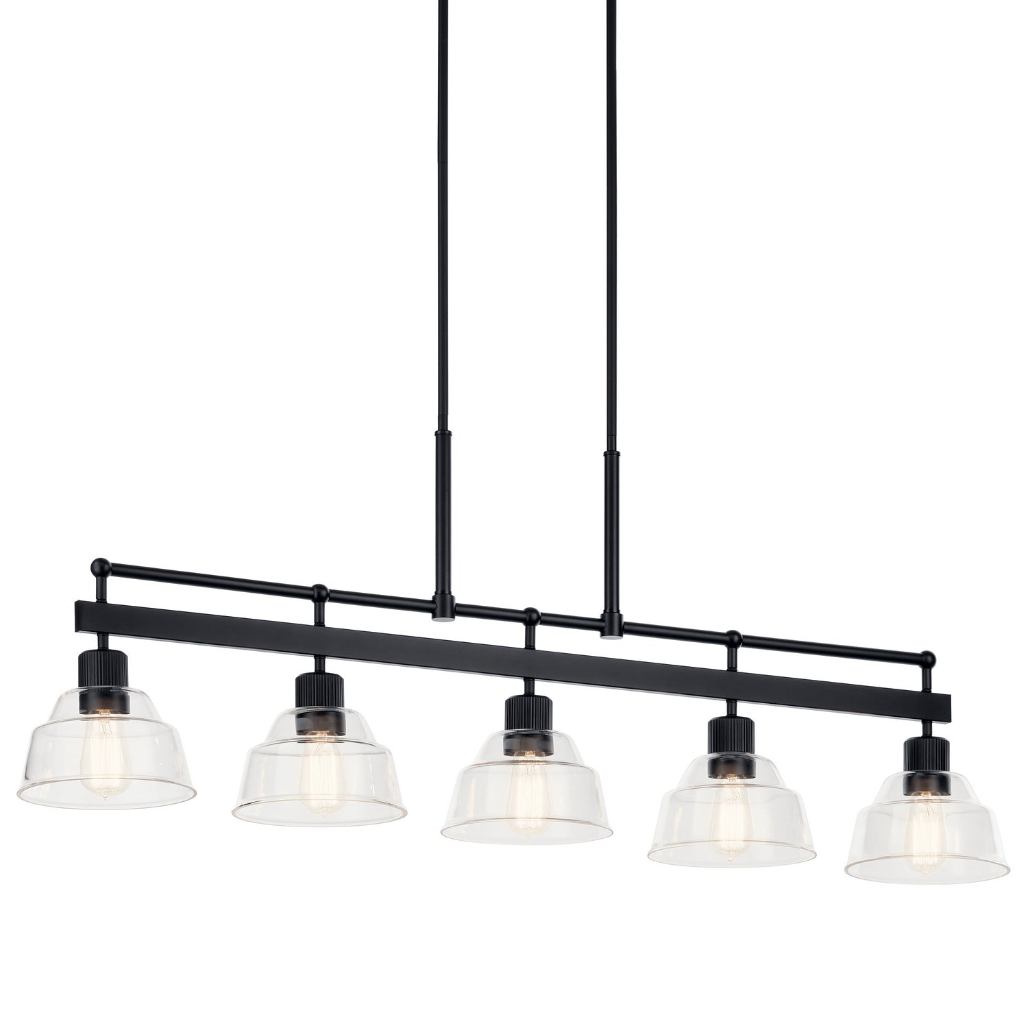 Kichler - 52404BK - Five Light Linear Chandelier - Eastmont - Black