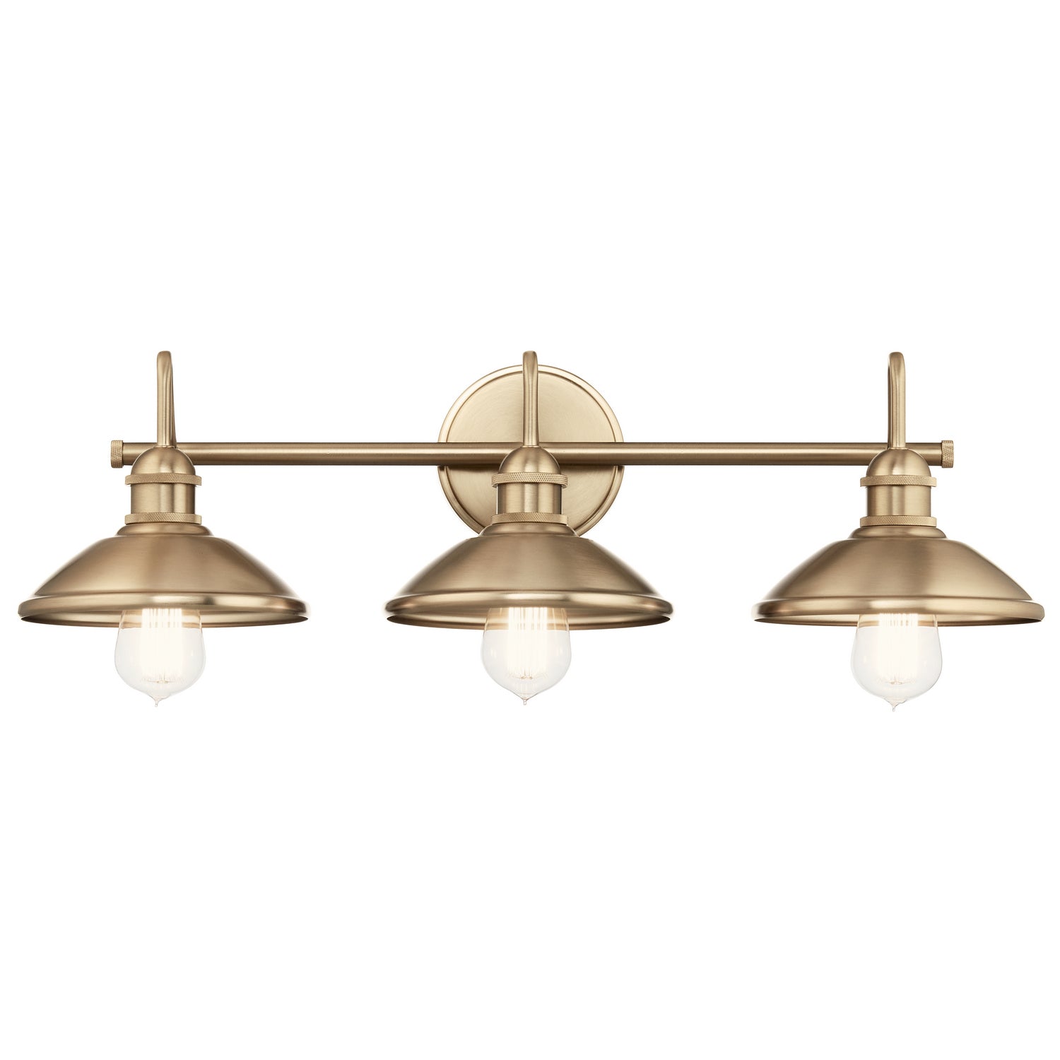 Kichler - 45945CPZ - Three Light Bath - Clyde - Champagne Bronze