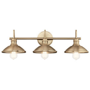 Kichler - 45945CPZ - Three Light Bath - Clyde - Champagne Bronze