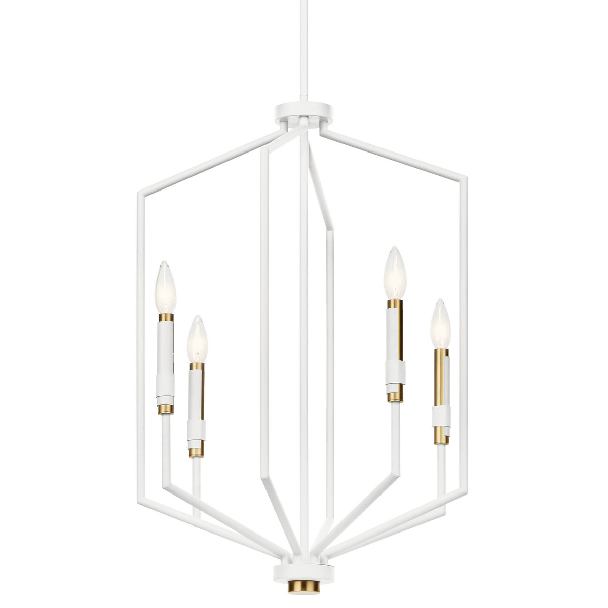 Kichler - 52351WH - Four Light Foyer Pendant - Armand - White