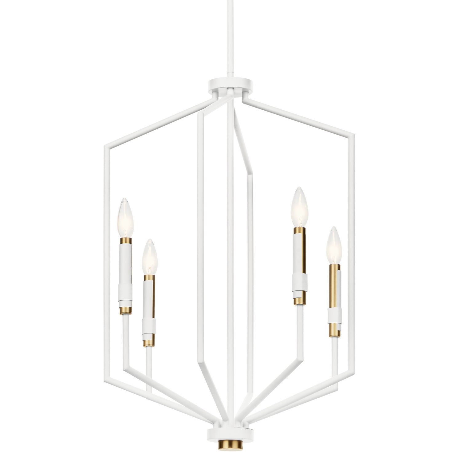 Kichler - 52351WH - Four Light Foyer Pendant - Armand - White