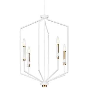 Kichler - 52351WH - Four Light Foyer Pendant - Armand - White