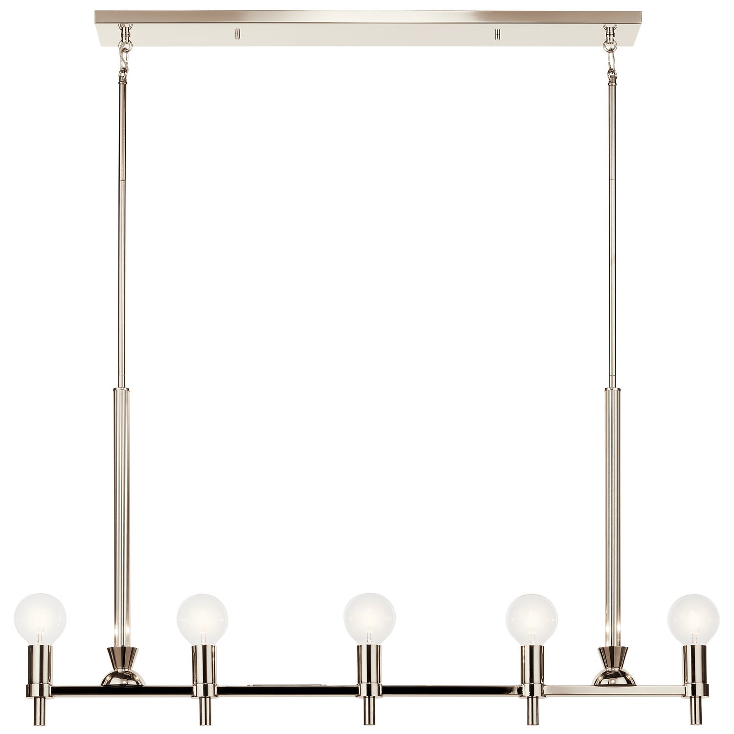 Kichler - 52425PN - Five Light Linear Chandelier - Torvee - Nickel Textured