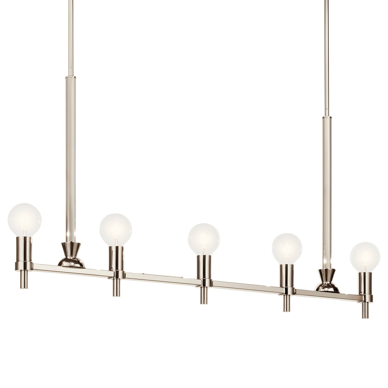 Kichler - 52425PN - Five Light Linear Chandelier - Torvee - Nickel Textured