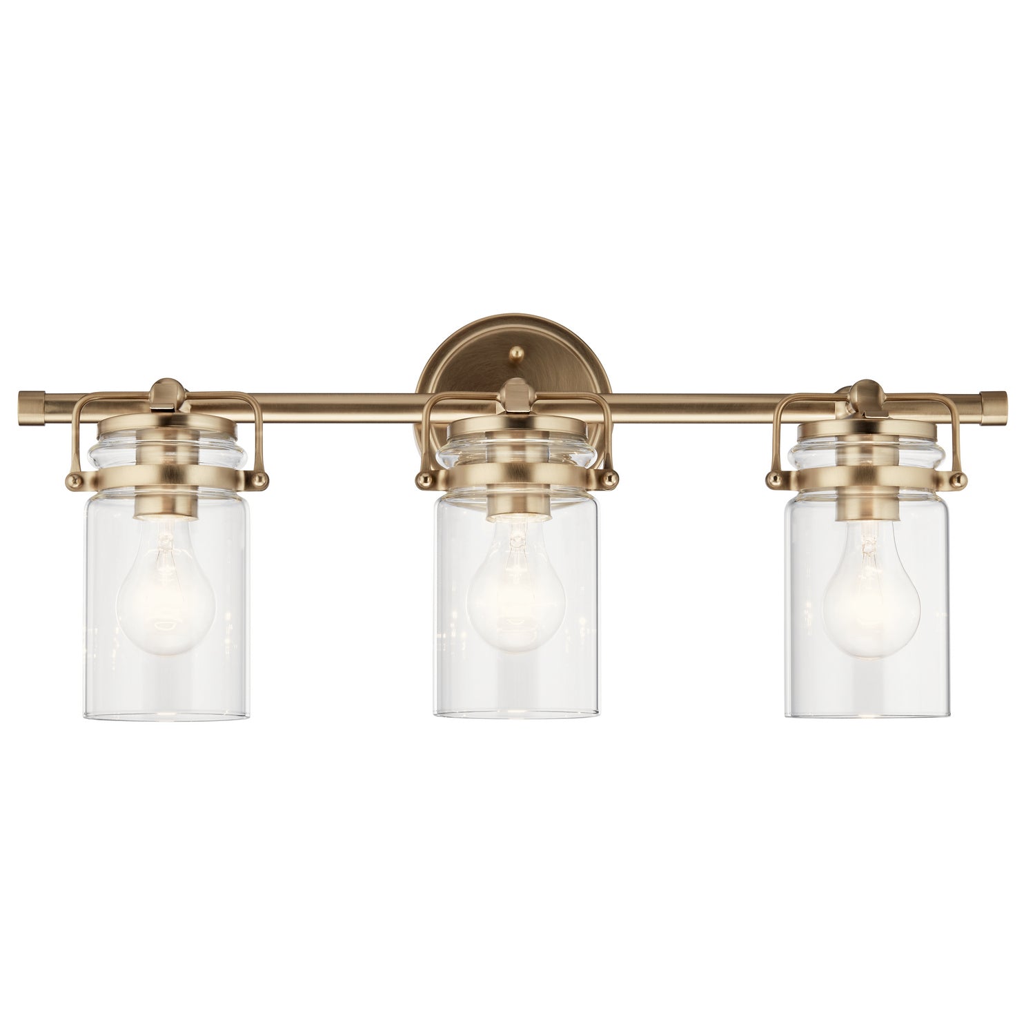 Kichler - 45689CPZ - Three Light Bath - Brinley - Champagne Bronze