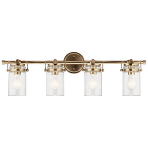 Kichler - 45690CPZ - Four Light Bath - Brinley - Champagne Bronze