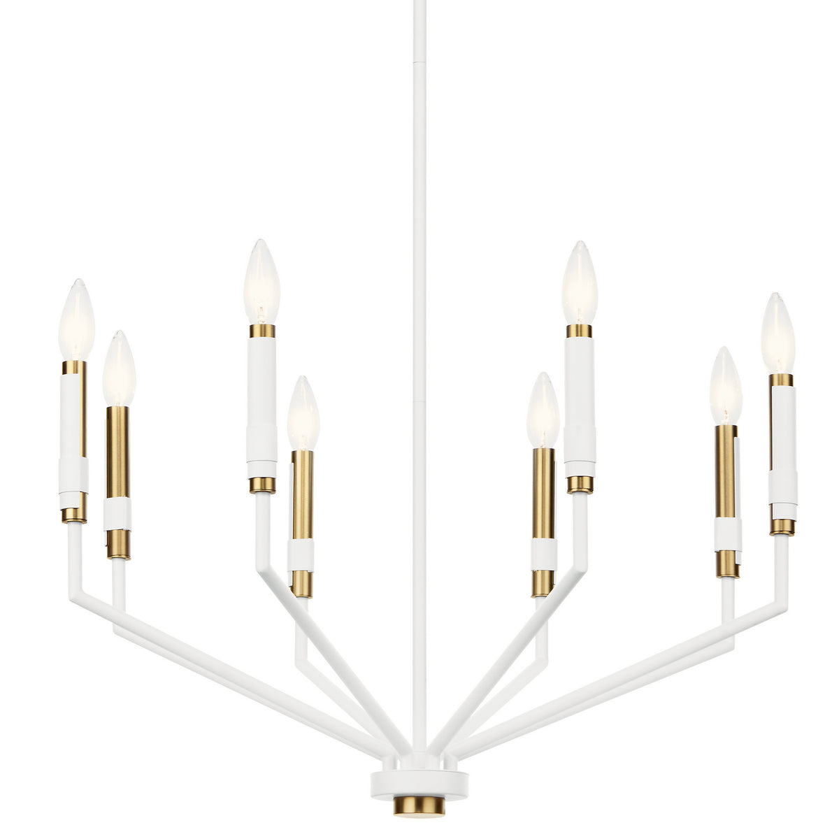 Kichler - 52349WH - Eight Light Chandelier - Armand - White