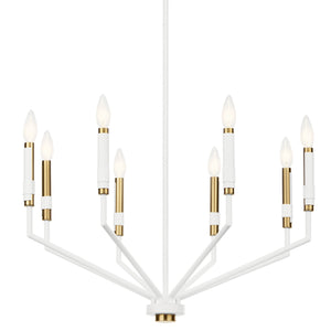 Kichler - 52349WH - Eight Light Chandelier - Armand - White