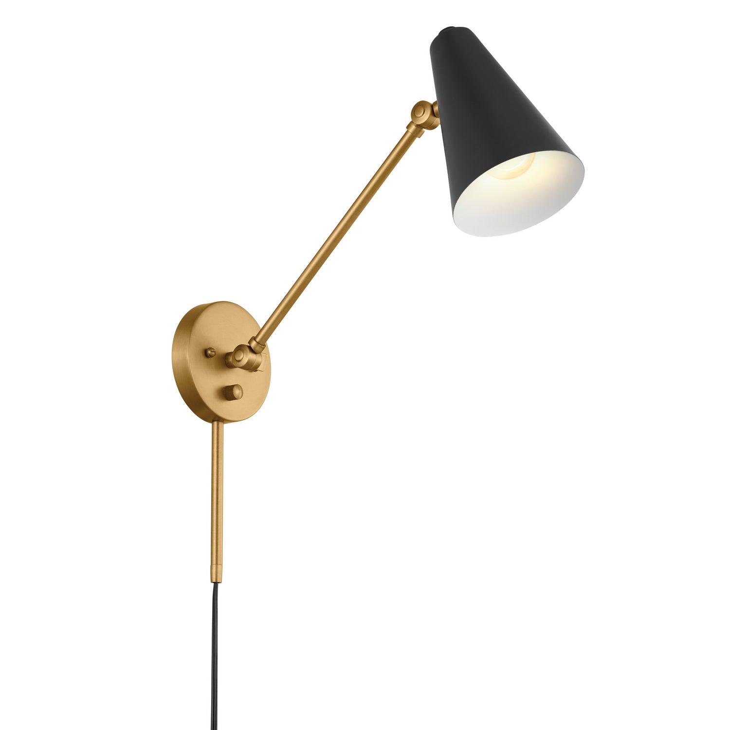 Kichler - 52485NBRB - One Light Wall Sconce - Sylvia - Natural Brass