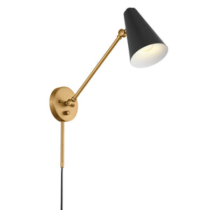 Kichler - 52485NBRB - One Light Wall Sconce - Sylvia - Natural Brass
