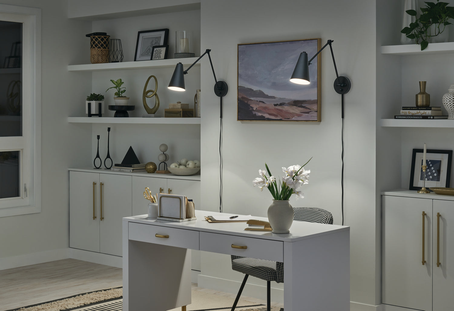 Kichler - 52486BKB - One Light Wall Sconce - Sylvia - Black