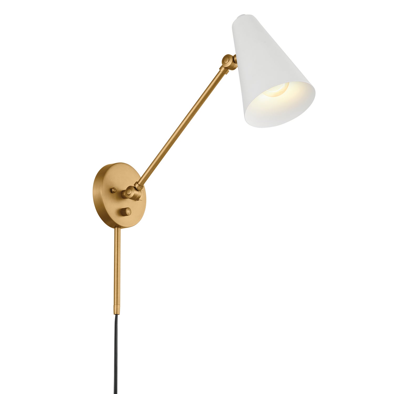 Kichler - 52485NBRW - One Light Wall Sconce - Sylvia - Natural Brass
