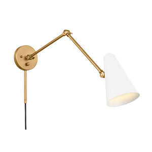 Kichler - 52486NBRW - One Light Wall Sconce - Sylvia - Natural Brass