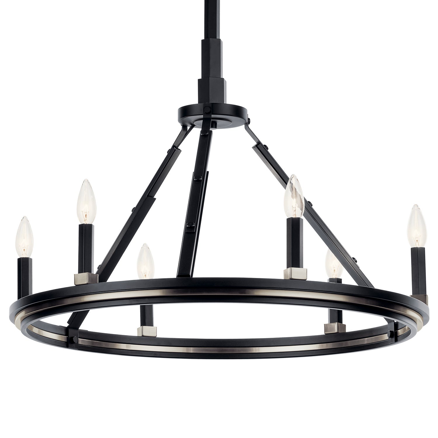 Kichler - 52420BK - Six Light Chandelier - Emmala - Black