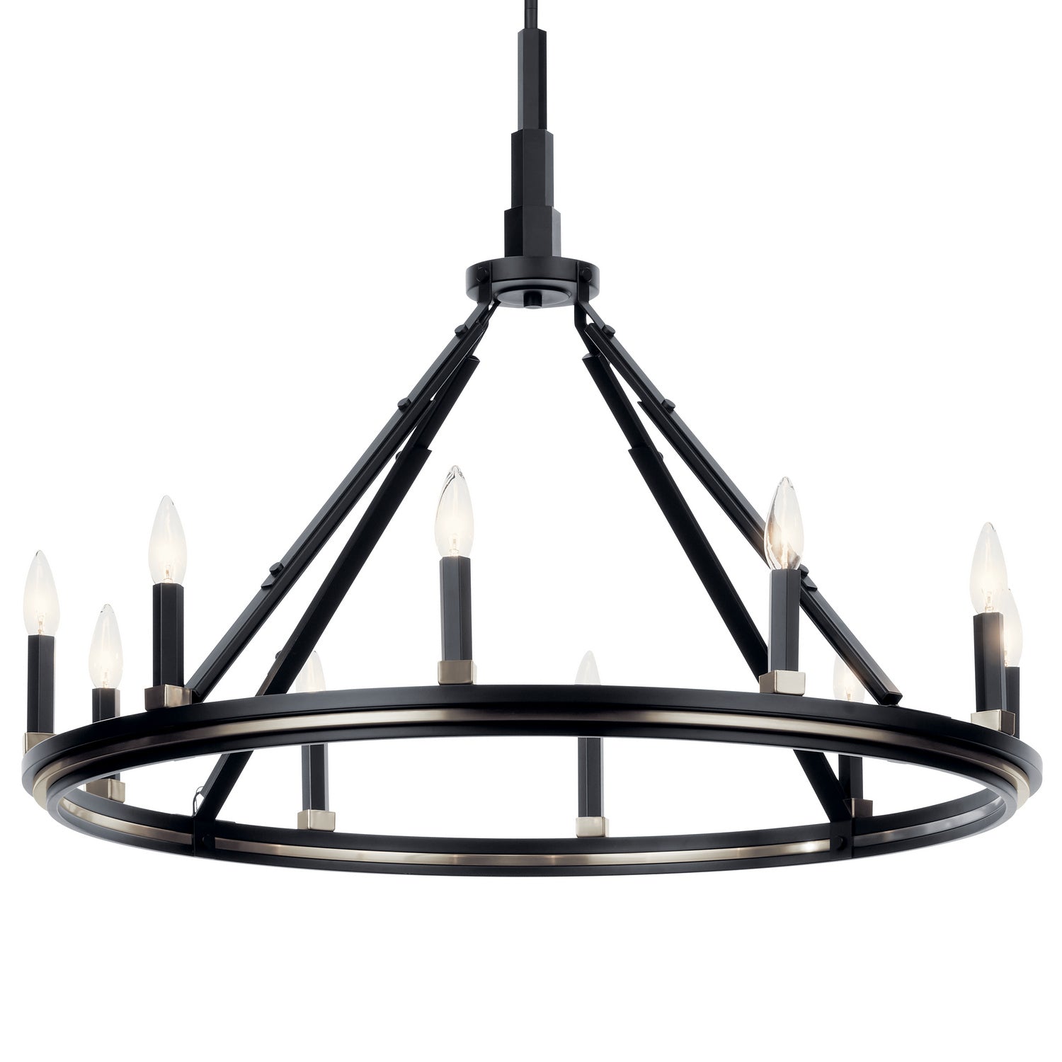 Kichler - 52421BK - Ten Light Chandelier - Emmala - Black