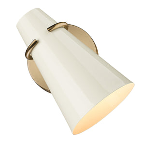 Golden - 2122-1W MBS-GE - One Light Wall Sconce - Reeva - Modern Brass