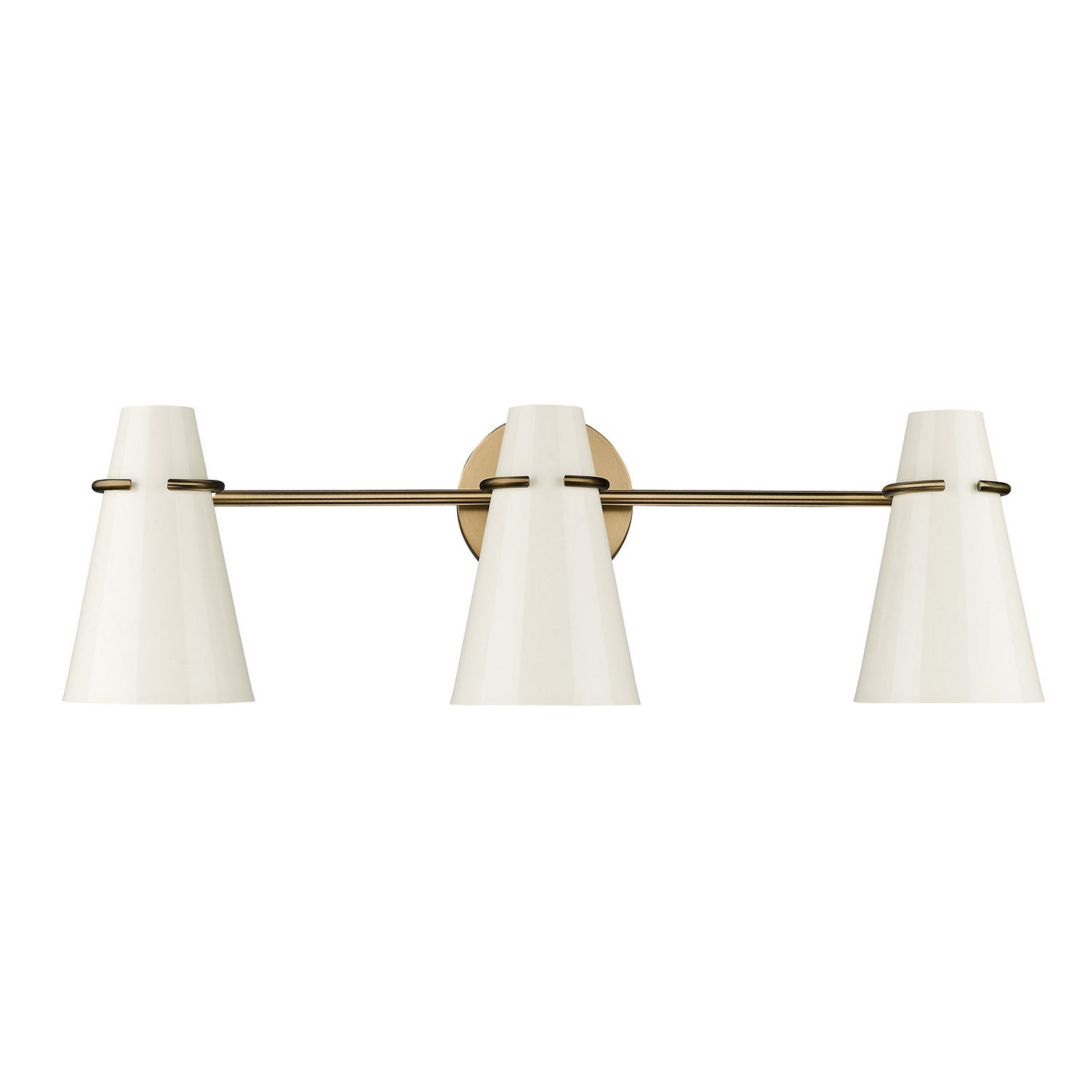 Golden - 2122-BA3 MBS-GE - Three Light Bath Vanity - Reeva - Modern Brass