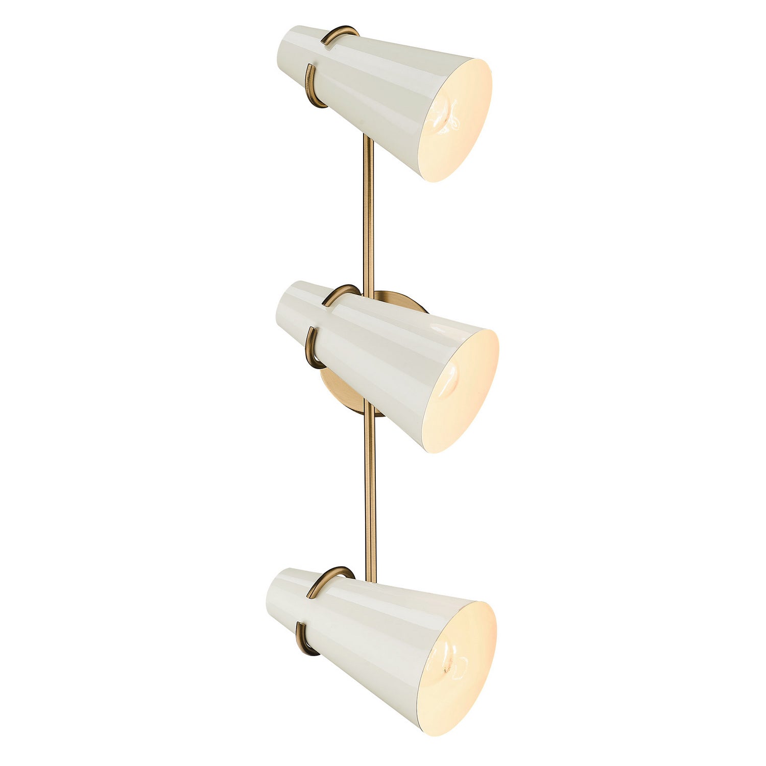 Golden - 2122-BA3 MBS-GE - Three Light Bath Vanity - Reeva - Modern Brass