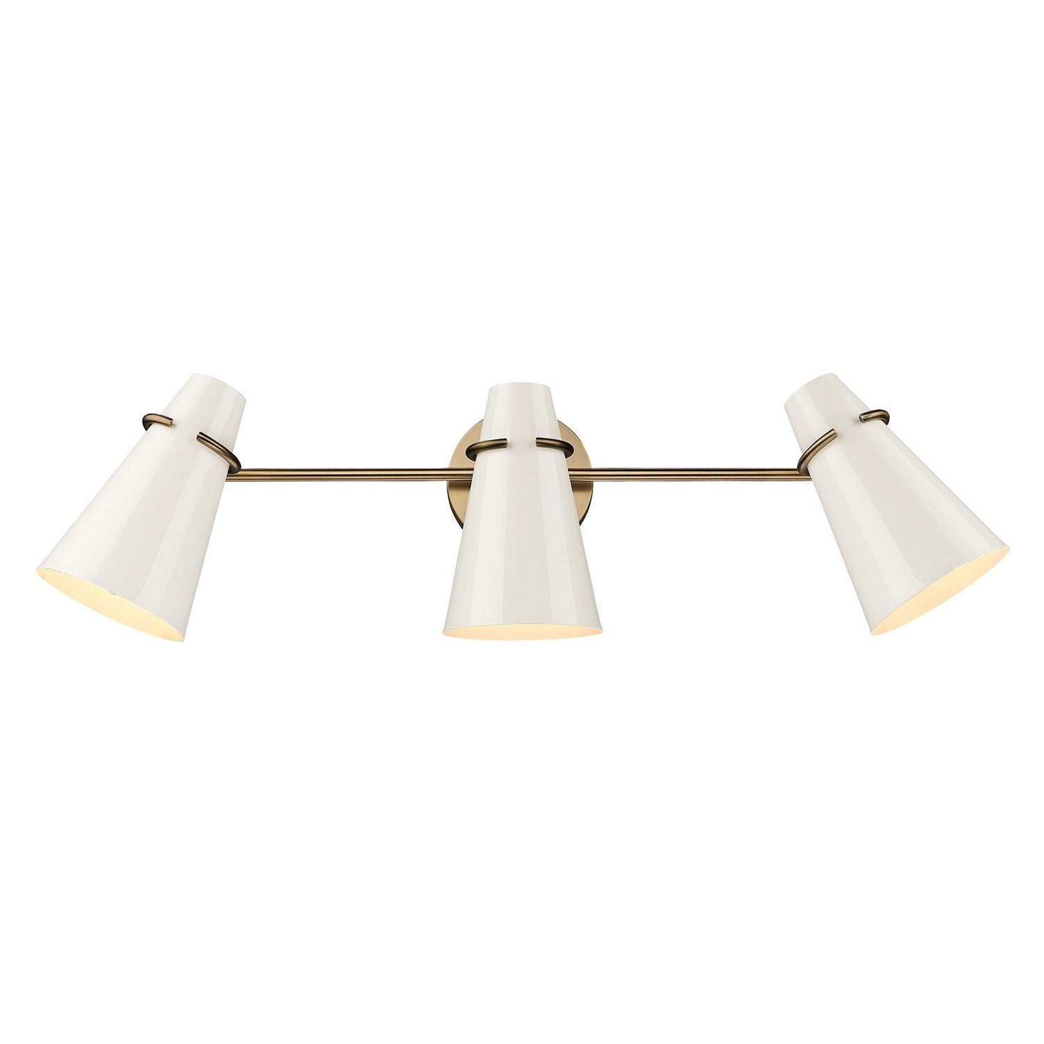 Golden - 2122-BA3 MBS-GE - Three Light Bath Vanity - Reeva - Modern Brass