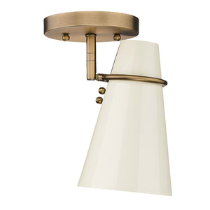 Golden - 2122-SF MBS-GE - One Light Wall Sconce - Reeva - Modern Brass