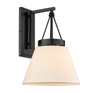 Golden - 3189-WSC BLK-MWS - One Light Wall Sconce - Penn - Matte Black