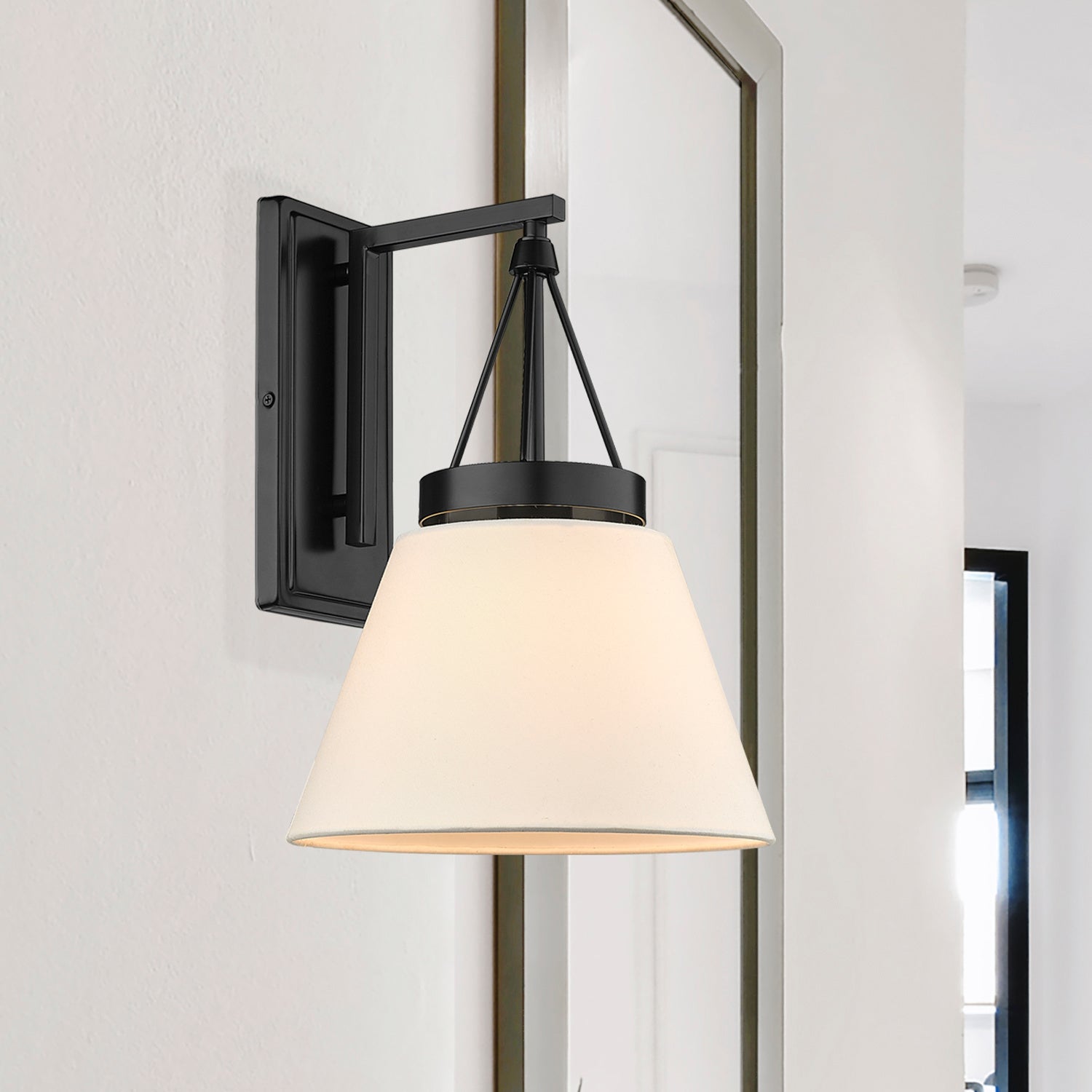 Golden - 3189-WSC BLK-MWS - One Light Wall Sconce - Penn - Matte Black