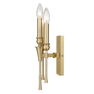 Golden - 3509-WSC BCB - Three Light Wall Sconce - Landon BCB - Brushed Champagne Bronze