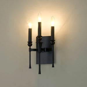 Golden - 3509-WSC BLK - Three Light Wall Sconce - Landon - Matte Black