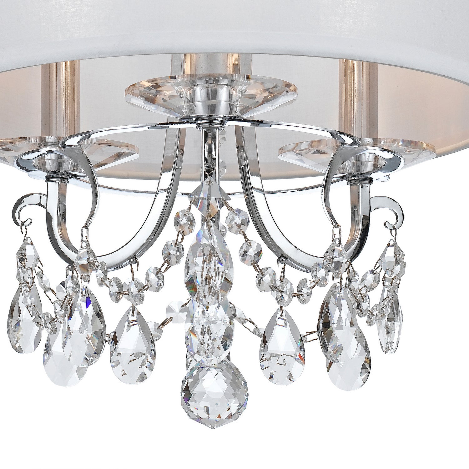 Crystorama - 6623-CH-CL-MWP_CEILING - Three Light Semi Flush Mount - Othello - Polished Chrome