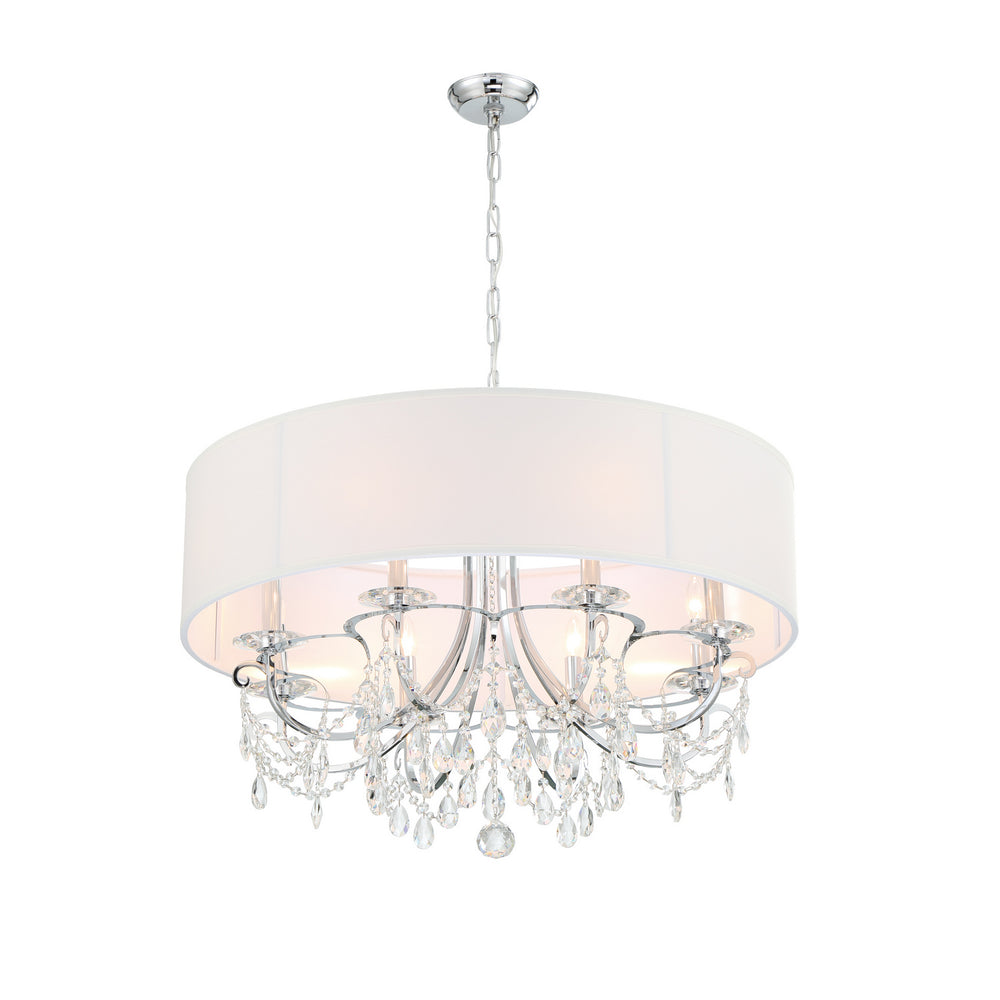 Crystorama - 6628-CH-CL-MWP - Eight Light Chandelier - Othello - Polished Chrome