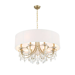 Crystorama - 6628-VG-CL-MWP - Eight Light Chandelier - Othello - Vibrant Gold