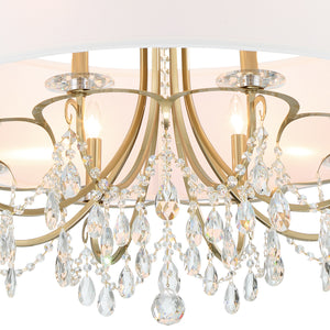 Crystorama - 6628-VG-CL-MWP - Eight Light Chandelier - Othello - Vibrant Gold