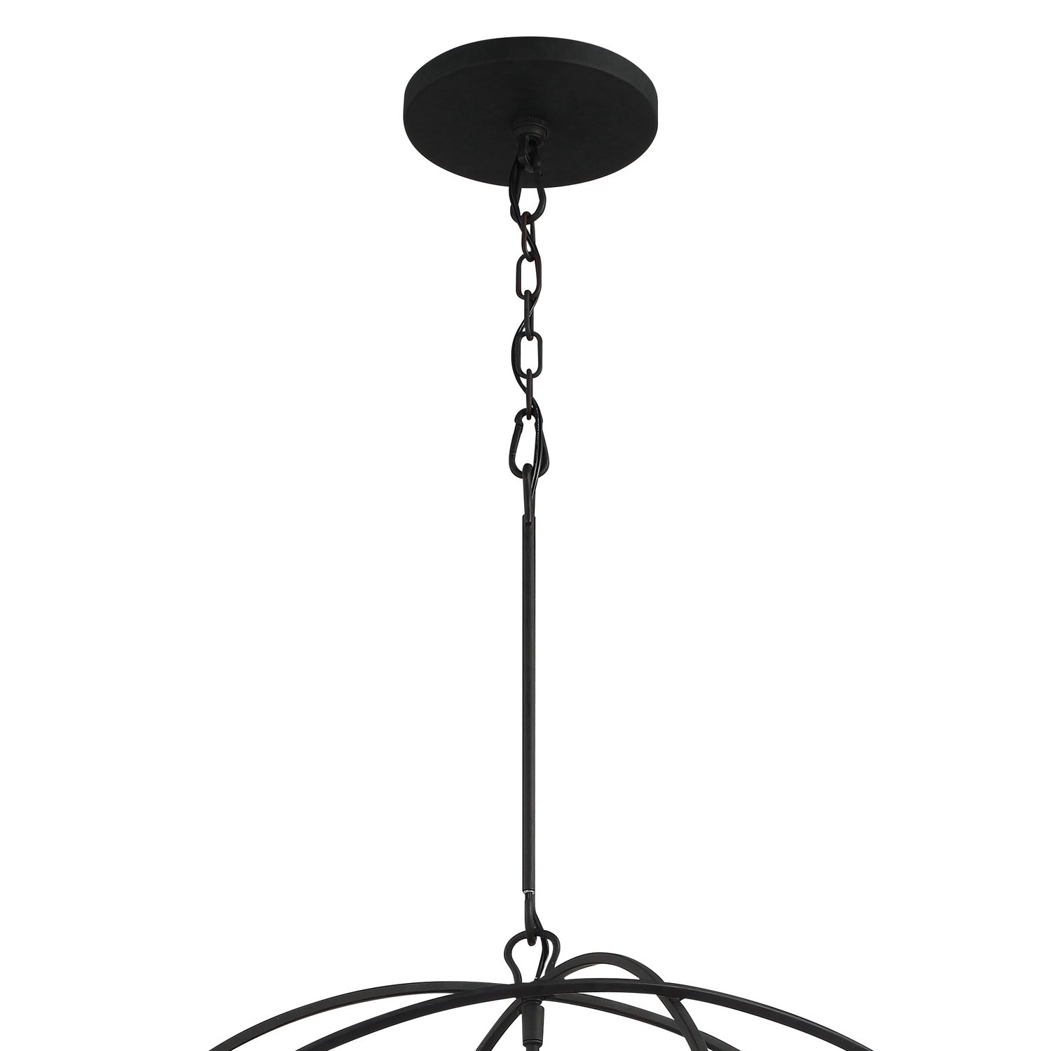 Crystorama - 9226-BK - Six Light Chandelier - Solaris - Black