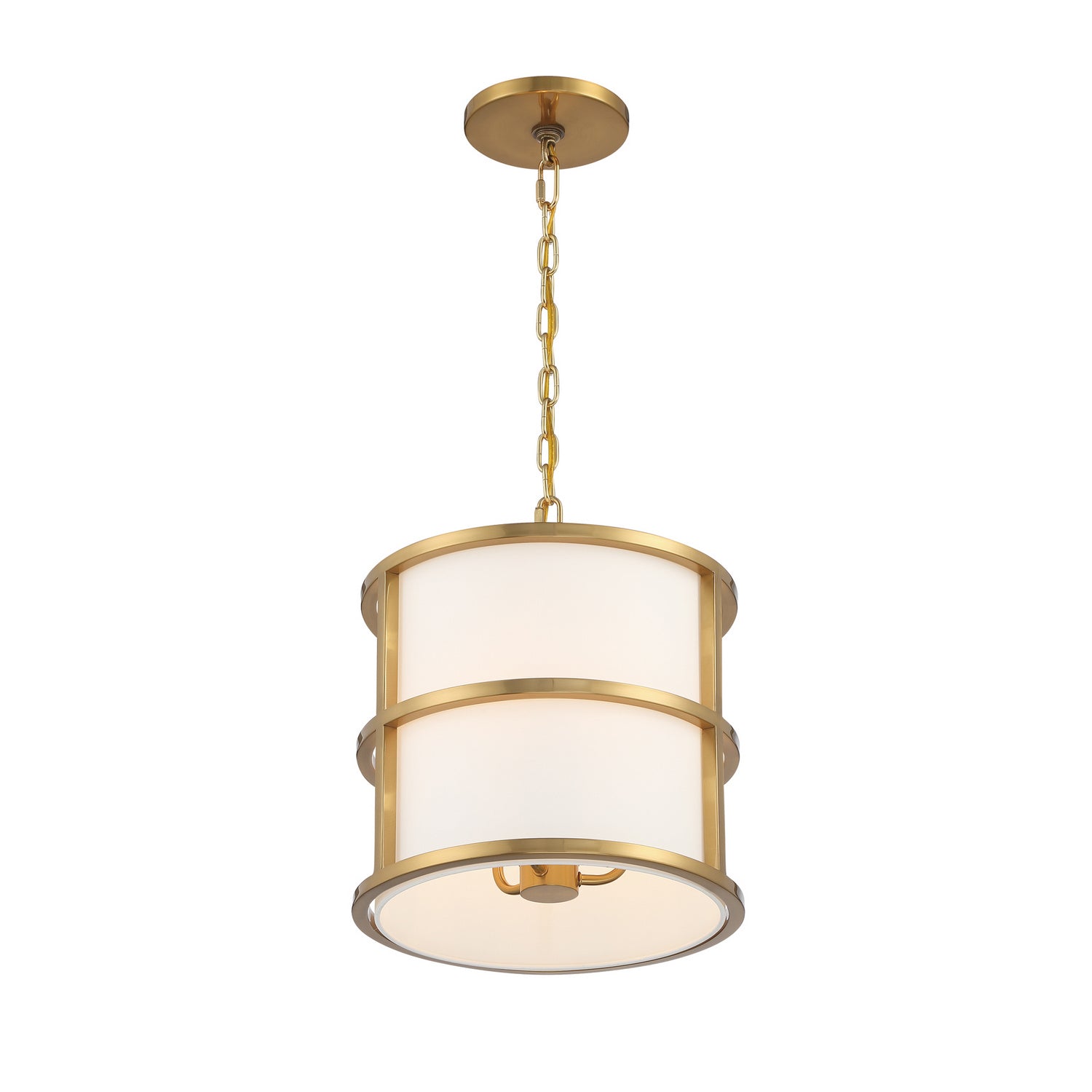 Crystorama - 9593-LG - Three Light Pendant - Hulton - Luxe Gold