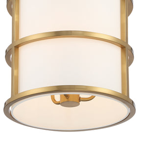 Crystorama - 9593-LG - Three Light Pendant - Hulton - Luxe Gold