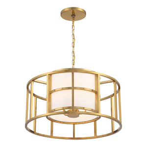 Crystorama - 9595-LG - Five Light Chandelier - Hulton - Luxe Gold