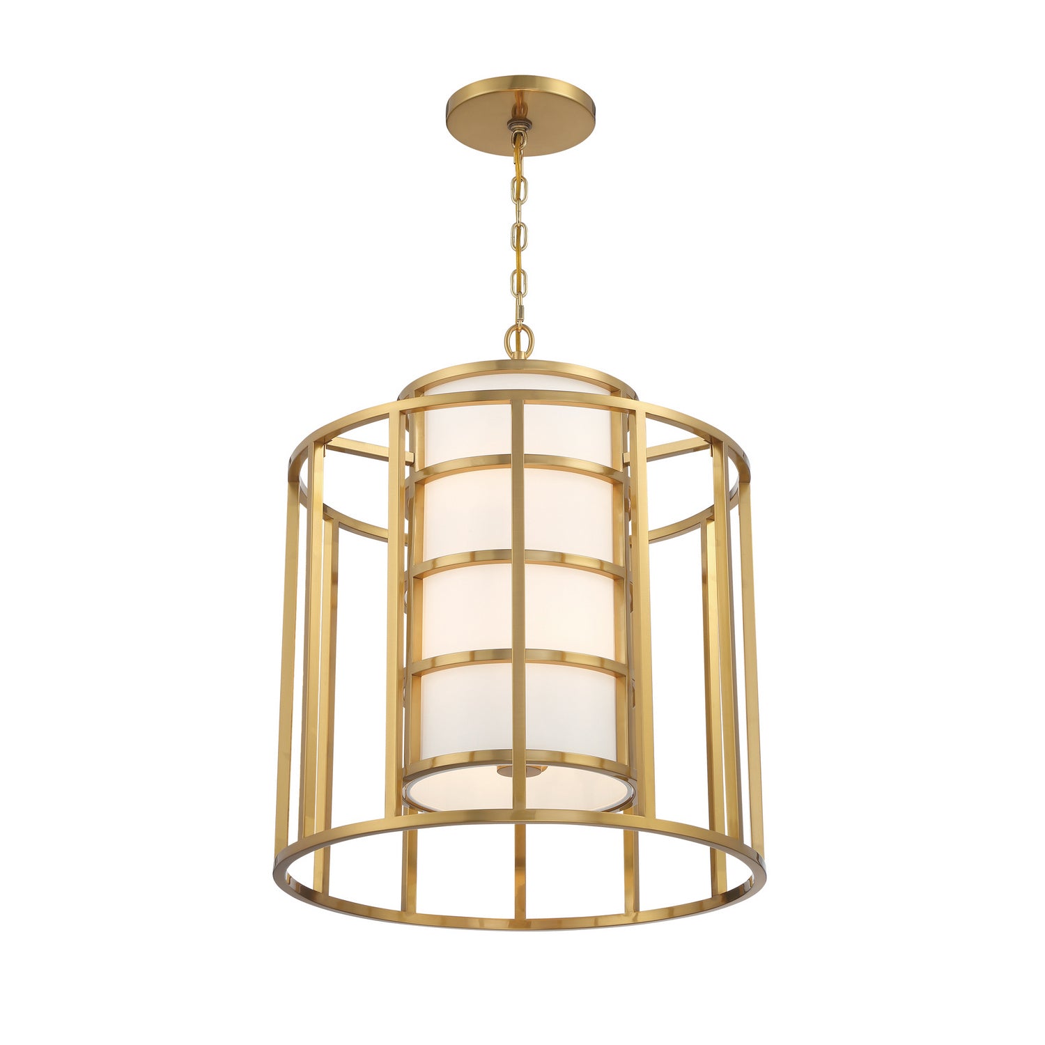 Crystorama - 9597-LG - Six Light Chandelier - Hulton - Luxe Gold