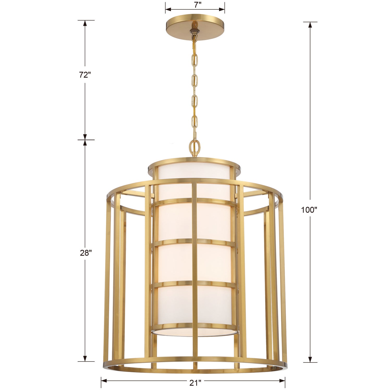 Crystorama - 9597-LG - Six Light Chandelier - Hulton - Luxe Gold