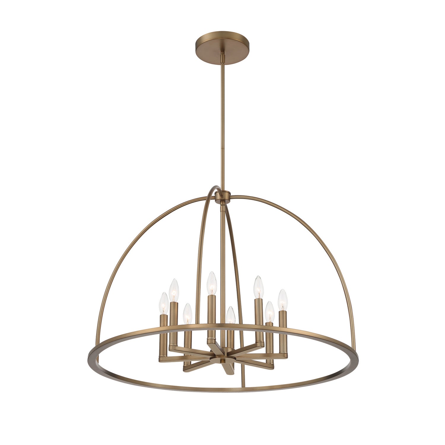 Crystorama - ABB-3008-VG - Eight Light Chandelier - Abbott - Vibrant Gold