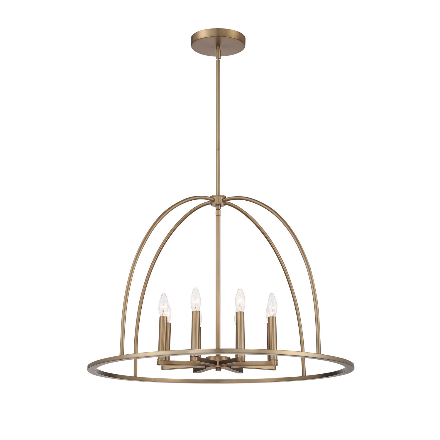 Crystorama - ABB-3008-VG - Eight Light Chandelier - Abbott - Vibrant Gold