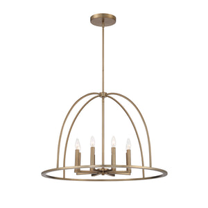 Crystorama - ABB-3008-VG - Eight Light Chandelier - Abbott - Vibrant Gold