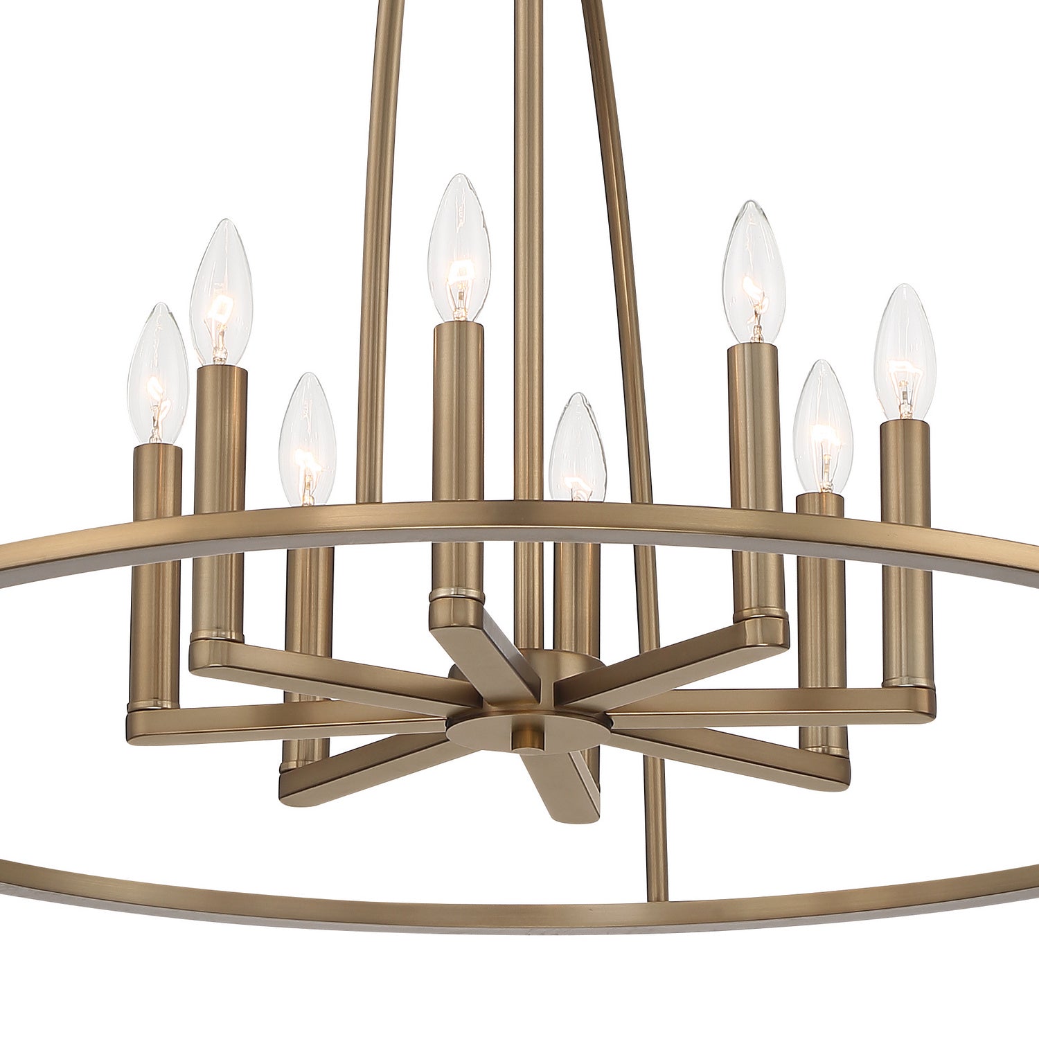 Crystorama - ABB-3008-VG - Eight Light Chandelier - Abbott - Vibrant Gold